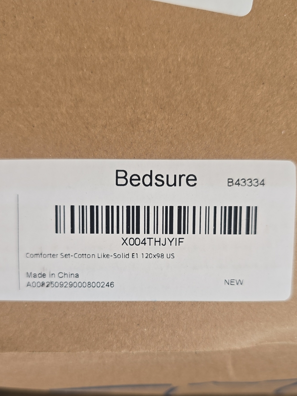Bedsure Oversized King Comforter Set Soft Prewashed for All Season Beige 3 Piece - Picture 12 of 12